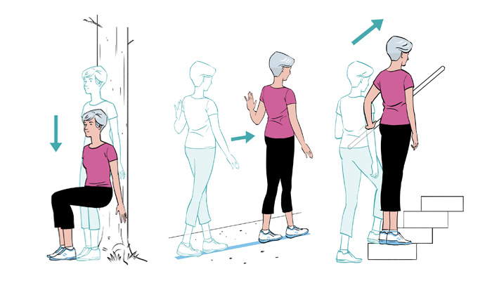 Fitness illustrations by Jori Bolton