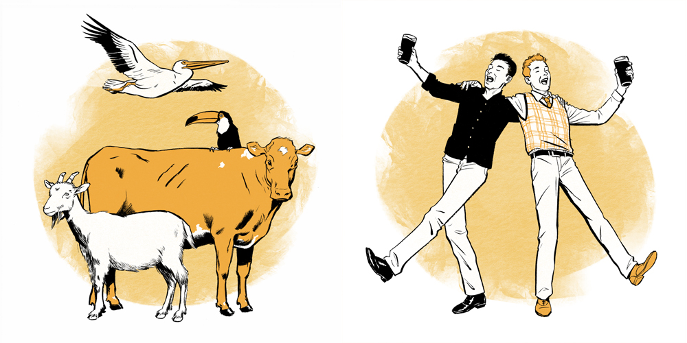 Illustrations by Jori Bolton for T Brand Studio and Guinness