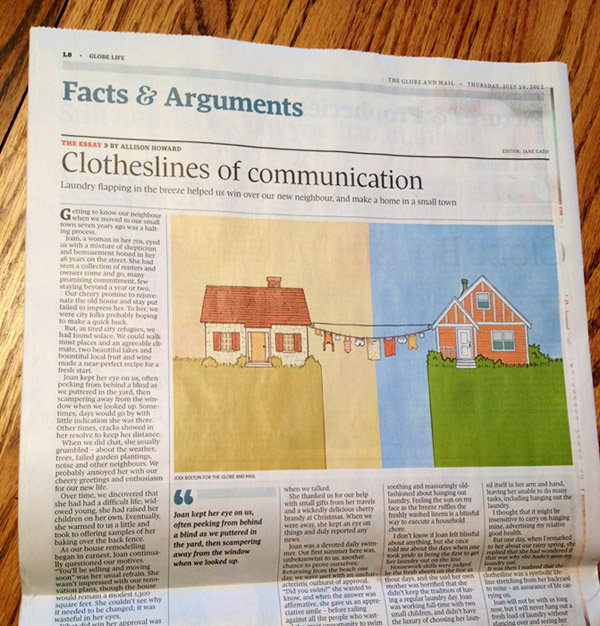 Globe and Mail - Clothesline